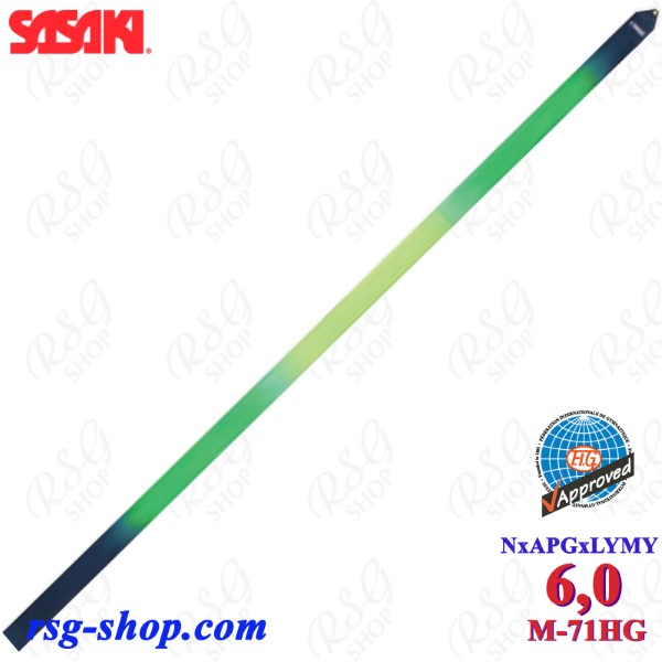 Лента Sasaki 6m M-71HG col. NxAPGxLYMY High-Pitch Gradation FIG