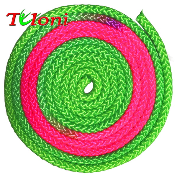 Seil Tuloni Bi-col. Green-Pink-Green Art. T0966