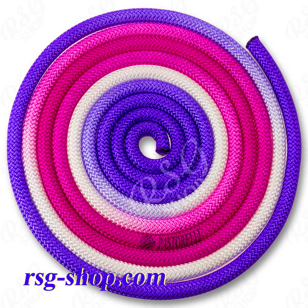 Rope 3m Pastorelli mod. New Orleans col. White-Fuxia-Lilac FIG 04257