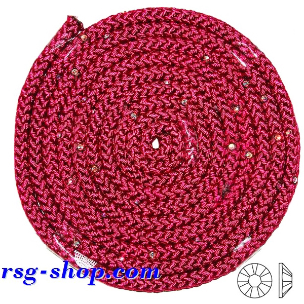 Seil 3m Pastorelli col. Magenta with Crystal AB FIG 02406 Seil 3m Pastorelli col. Magenta with Crystal AB FIG 02406