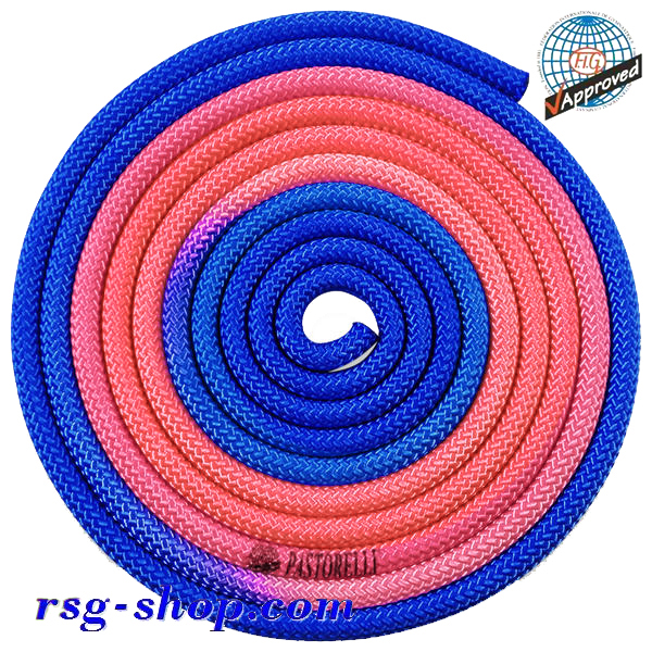 Rope 3m Pastorelli mod. New Orleans Blue-Coral-Pink FIG 04258COR