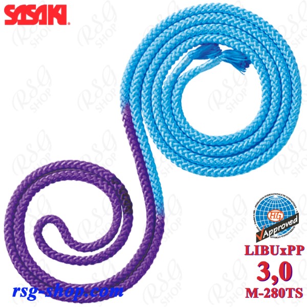 Rope Sasaki M-280TS LIBUxPP 3m col. LightBlue x Purple FIG