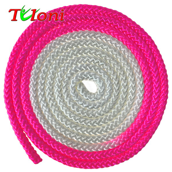 Seil Tuloni Bi-col. Neon Pink - White Art. T0916