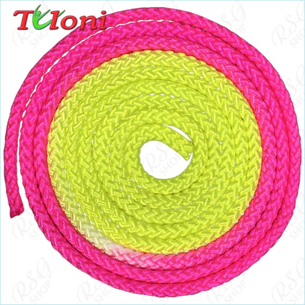 Seil Tuloni Bi-col. Neon Pink - Yellow Art. T0921