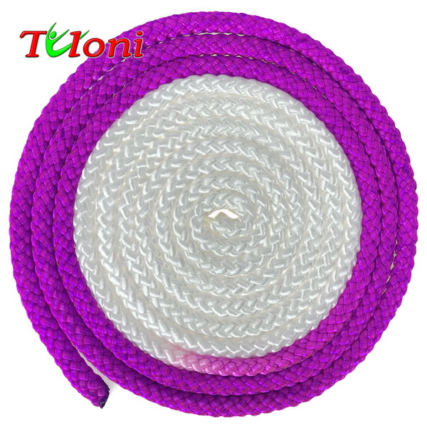 Seil Tuloni Bi-col. Neon Purple - White Art. T0949