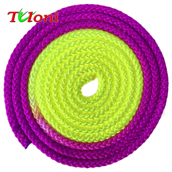 Seil Tuloni Bi-col. Neon Purple - Yellow Art. T0950