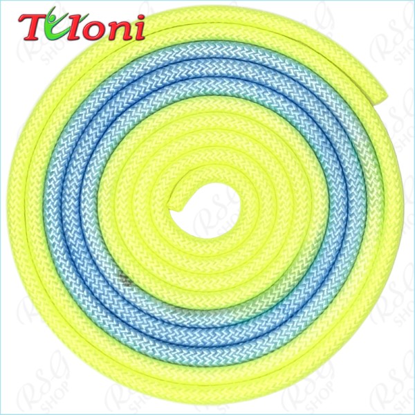 Скакалка Tuloni Bi-col. Yellow-Blue-Yellow Art. T0984