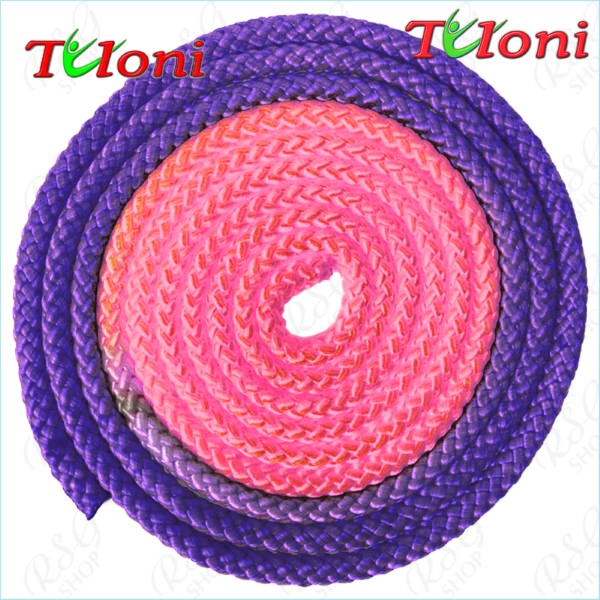 Seil Tuloni Bi-col. Neon Pink - Viola Art. T1196