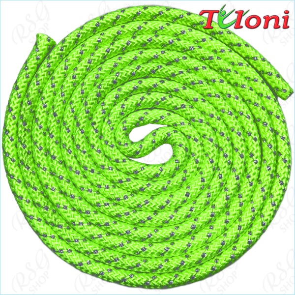 Competition Rope Tuloni 3,1 m 165 gr. mod. Lurex col. Lime-Green Art.T1127