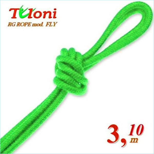 Competition Rope Tuloni for Senior 3,1 m 170 gr. mod. Fly Lime-Green T1145