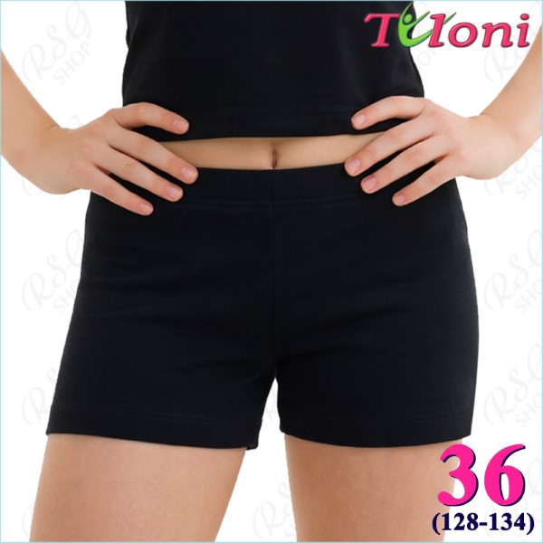 Kurzhose Tuloni mod. SH08 Gr. 36 (128-134) col. Black Art. SH08P-B36
