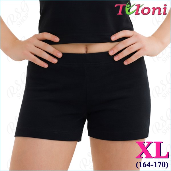 Kurzhose Tuloni mod. SH08 s. XL (164-170) col. Black Art. SH08P-BXL