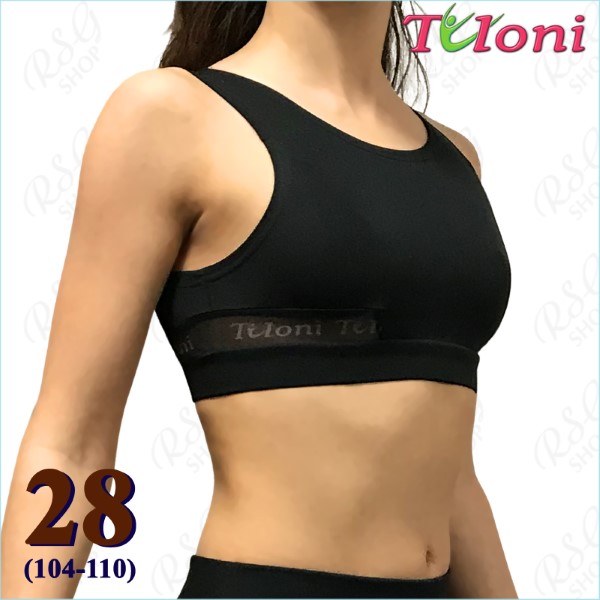 Tanktop Tuloni Netzeinsatz TK-09 Gr. 28 (104-110) Black TK09PM-B28