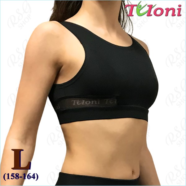 Tanktop Tuloni Netzeinsatz TK-09 Gr. L (158-164) Black TK09PM-BL