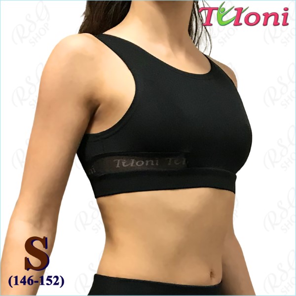 Tanktop Tuloni Netzeinsatz TK-09 Gr. S (146-152) Black TK09PM-BS