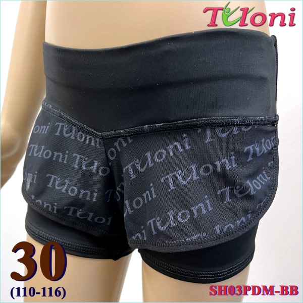 Double Shorts Tuloni mesh SH03 s. 30 (110-116) Black SH03PDM-BB30