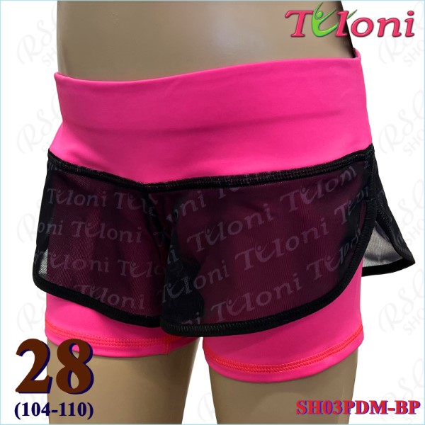 Doppelte Kurzhose Tuloni Netz SH03 s. 28 (104-110) Pink SH03PDM-BP28