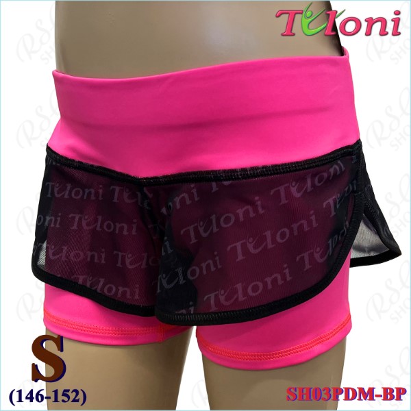 Doppelte Kurzhose Tuloni Netz SH03 s. S (146-152) Pink SH03PDM-BPS