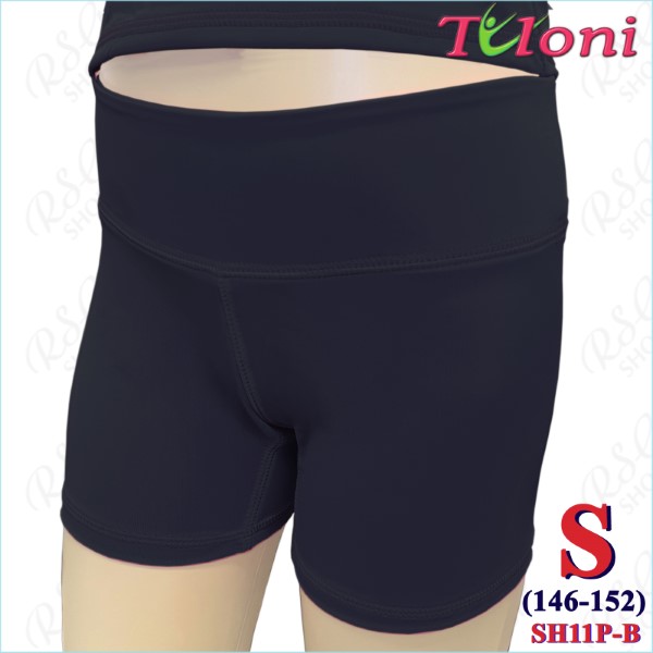 Kurzhose Tuloni mod. SH11 Gr. S (146-152) col. Black Art. SH11P-BS