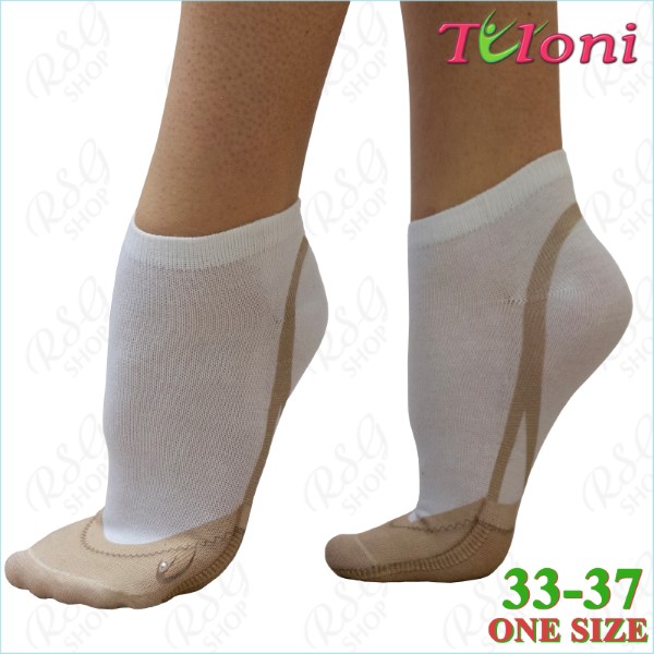 RG Носки-Получешки Tuloni Logo One-Size 33-37 col. White Art. THS1096-W