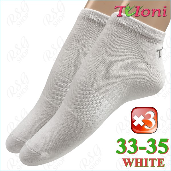 3-Pack RG Socks Tuloni Logo s. 3 (33-35) col. White Art. T0975-3W3