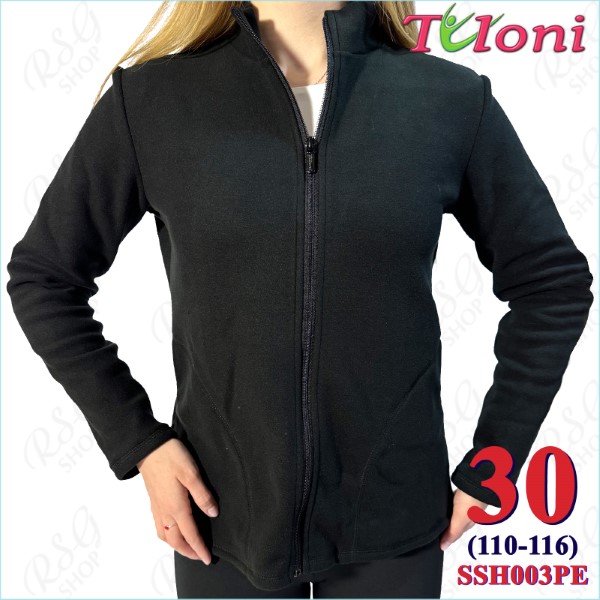 Спортивная кофта Tuloni на замке col. Black s. 30 Art. SSH003PE-B30
