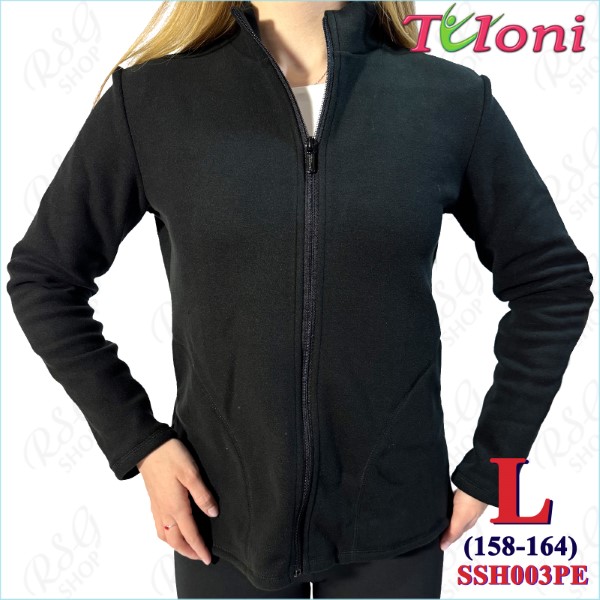 Trainingsjacke Tuloni mit Reißverschluss col. Black Gr. L Art. SSH003PE-BL