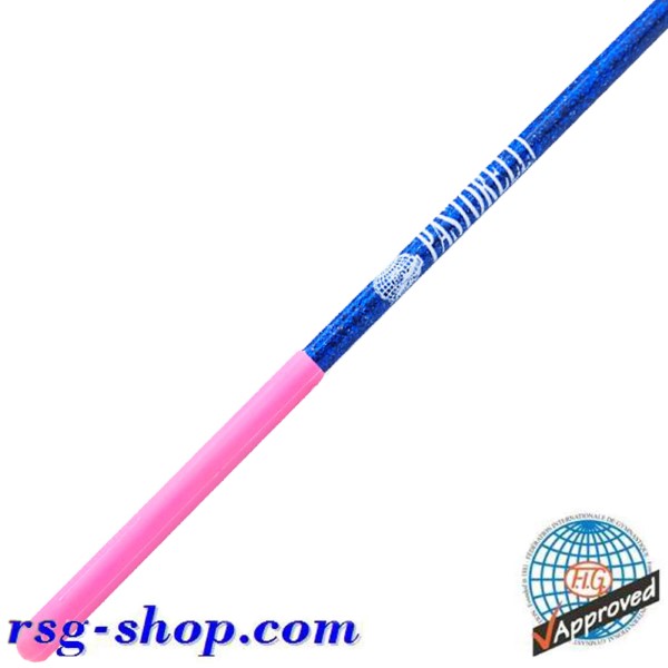 Stab 60cm Pastorelli Glitter Blue Grip Pink FIG Art. 04151