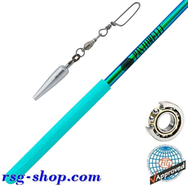 Stab 60cm Pastorelli Mirror Rotator Blue-Green Grip Aquamarine FIG 03844