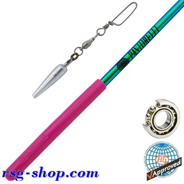 Stab 60cm Pastorelli Mirror Rotator Blue-Green Grip Raspberry FIG 03819