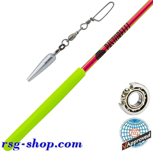 Палочка 60 см Pastorelli Mirror Rotator Fuchsia Grip Yellow FIG 03713