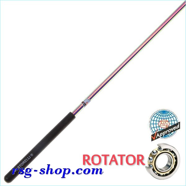 Stab 60cm Pastorelli mod. Rotator-Laser col. Rosa-Violet grip Black FIG 03894
