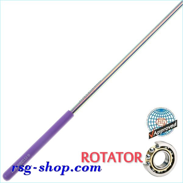 Stab 60cm Pastorelli mod. Rotator-Laser col. Sky grip Lila FIG 03893