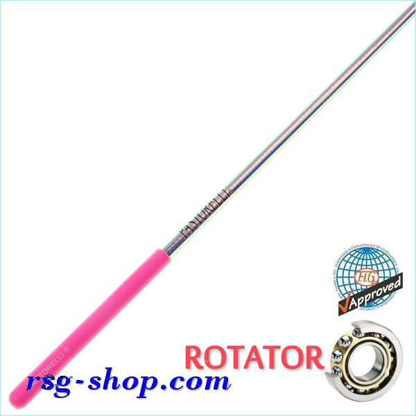 Stab 60cm Pastorelli mod. Rotator-Laser col. Sky grip Pink FIG 03892