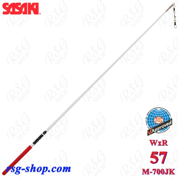 Stab Sasaki M-700JK WxR 57cm col. White grip Red FIG