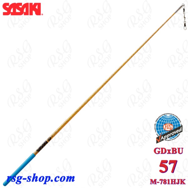 Stab Sasaki M-781HJK GDxBU Hologram Short 57 cm col. Gold x Blue FIG