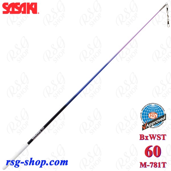 Stab Sasaki M-781T BxWST Tri-color 60cm FIG col. Black x Wisteria