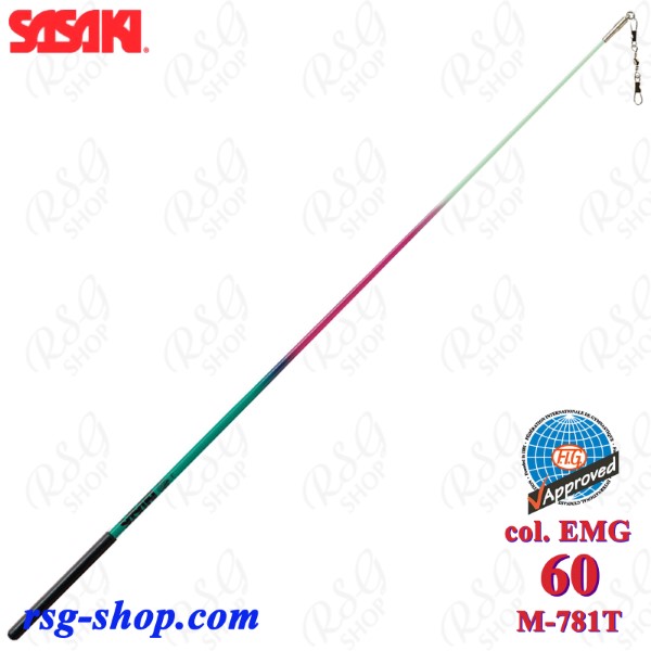 Stick Sasaki M-781T EMG Tri-color 60 cm FIG col. Emerald Green
