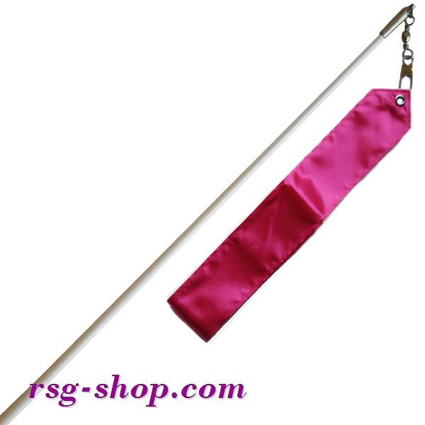 Weißer Stab 60cm & Band 5m in Fuxia incl. Griff T0082
