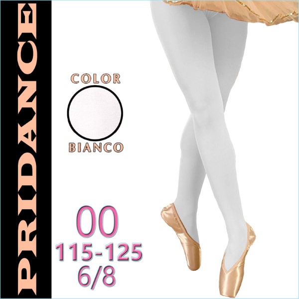 Ballet Tights Pridance col. Bianco 40 DEN s. 00 (115-125) Art. 10001-W00