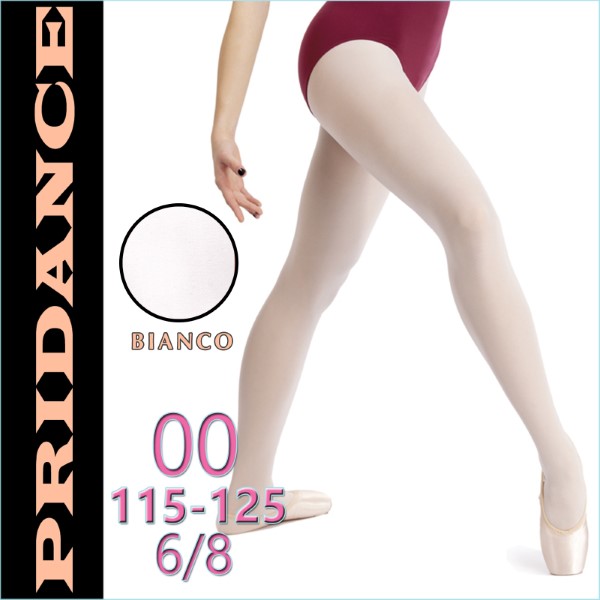 Ballet Tights Pridance col. Bianco 40 DEN s. 00 (125-125) Art. 513-W00