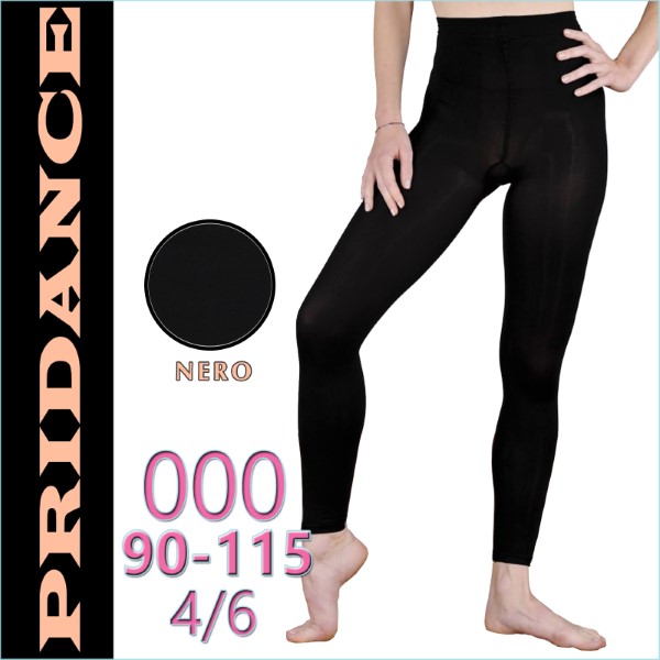 Ballet Leggings Pridance Nero 60 DEN Gr. 000 (90-115) Art. 8122-50-B000