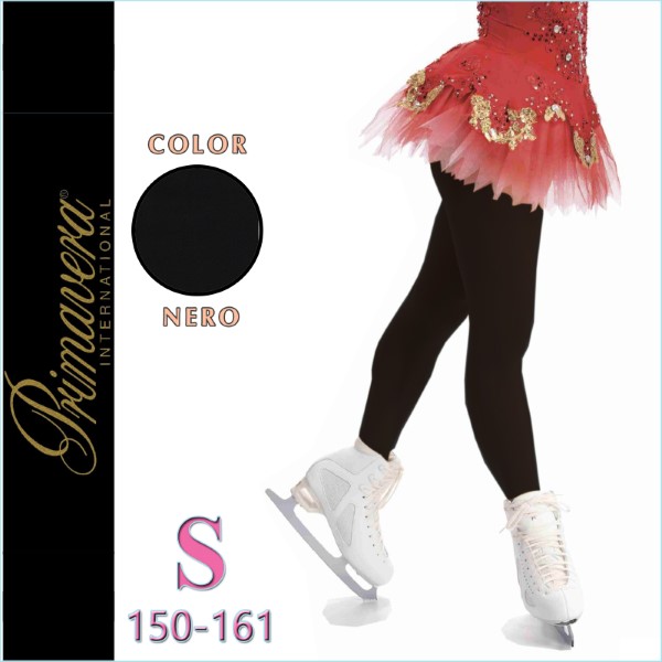 Footed Tights Primavera 100 DEN col. Black s. S (150-161) Art. 3306-BS