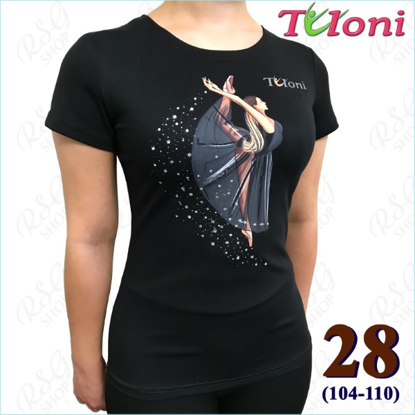 T-Shirt Tuloni mod. Ballet Gr. 28 (104-110) col. Black Art. TSH01-B28