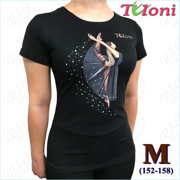 T-Shirt Tuloni mod. Ballet Gr. M (152-158) col. Black Art. TSH01-BM