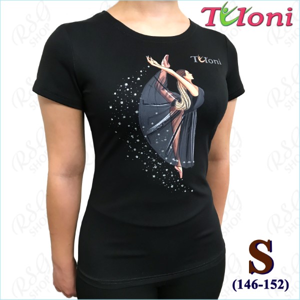 T-Shirt Tuloni mod. Ballet Gr. S (146-152) col. Black Art. TSH01-BS