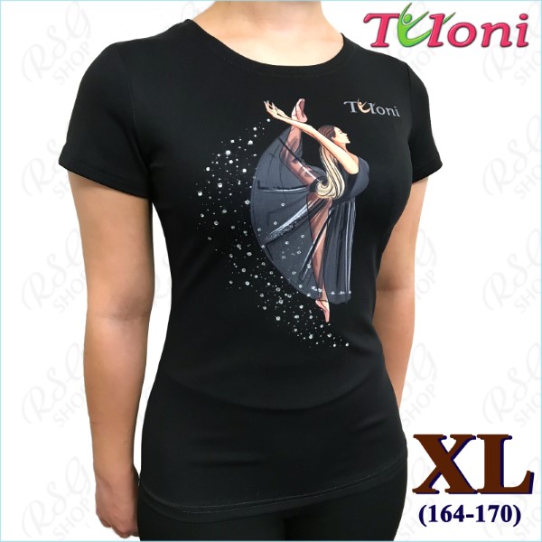 T-Shirt Tuloni mod. Ballet Gr. XL (164-170) col. Black Art. TSH01-BXL