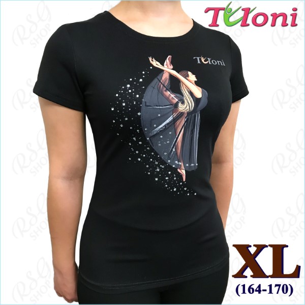 T-Shirt Tuloni mod. Ballet s. XL (164-170) col. Black Art. TSH01-BXL