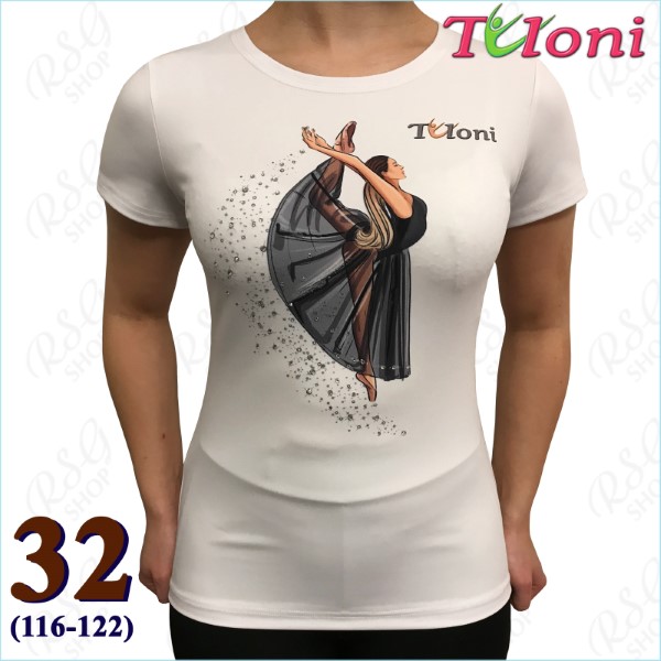 T-Shirt Tuloni mod. Ballet Gr. 32 (116-122) col. White Art. TSH01-W32