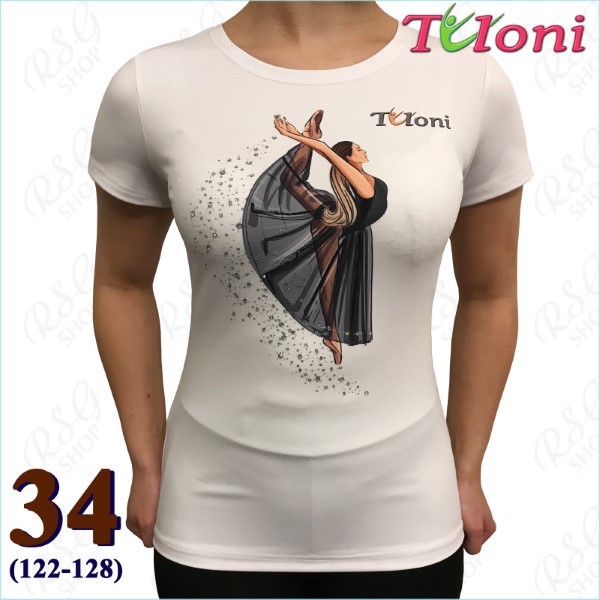 T-Shirt Tuloni mod. Ballet Gr. 34 (122-128) col. White Art. TSH01-W34